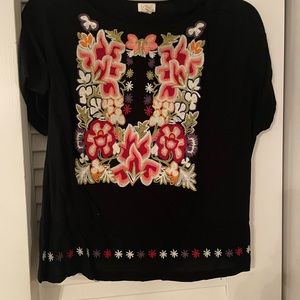 Anthropologie TINY embroidered shirt- Medium